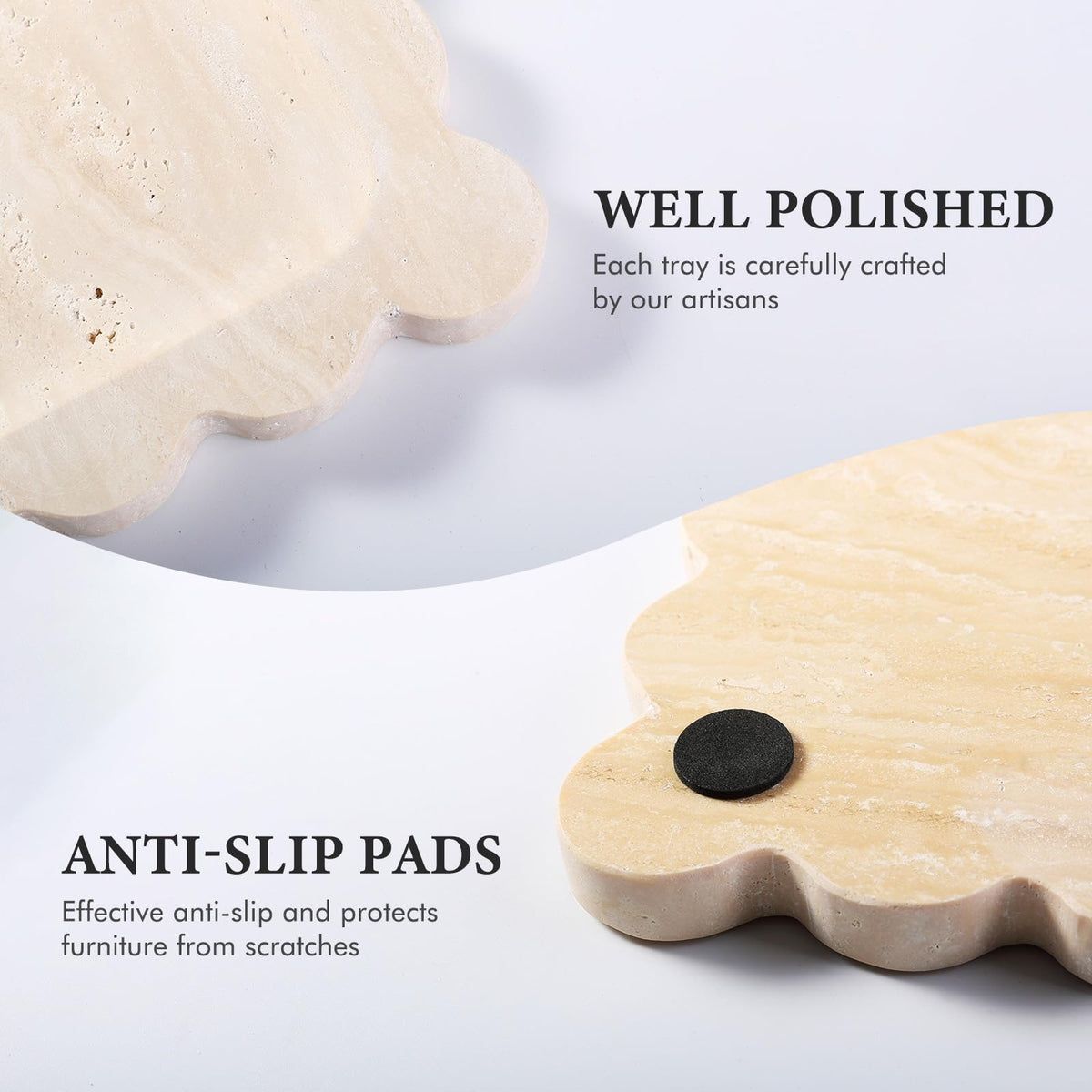 Koville Marble Tray ideal for perfume and small bottle display.
