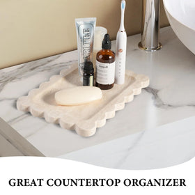 Koville Decorative tray helps organize keys and small items.