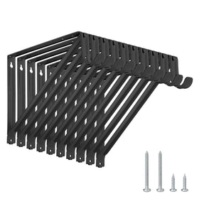 KOVOSCH heavy-duty closet brackets closeup shows sturdy steel construction for long-lasting support.