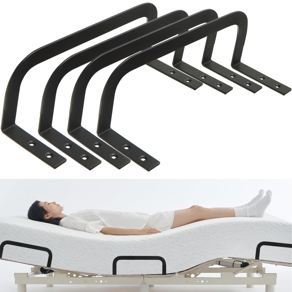 KOXHERO mattress retainer bar 4pc pack keeps mattresses from sliding on platform beds