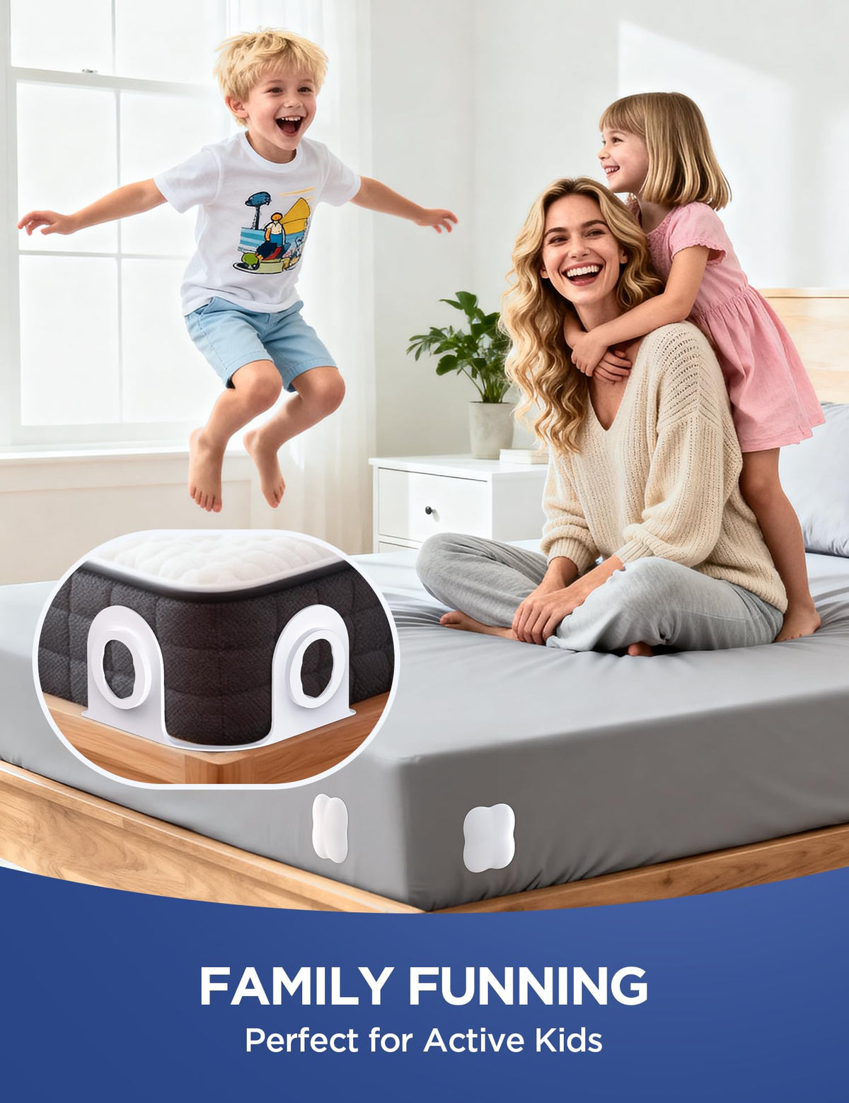 KOXUIUF corner fasteners deliver secure, gap-free fit on any mattress
