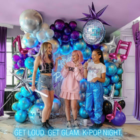 Kozee balloon garland kit tutorials demonstrated for easy arch setup