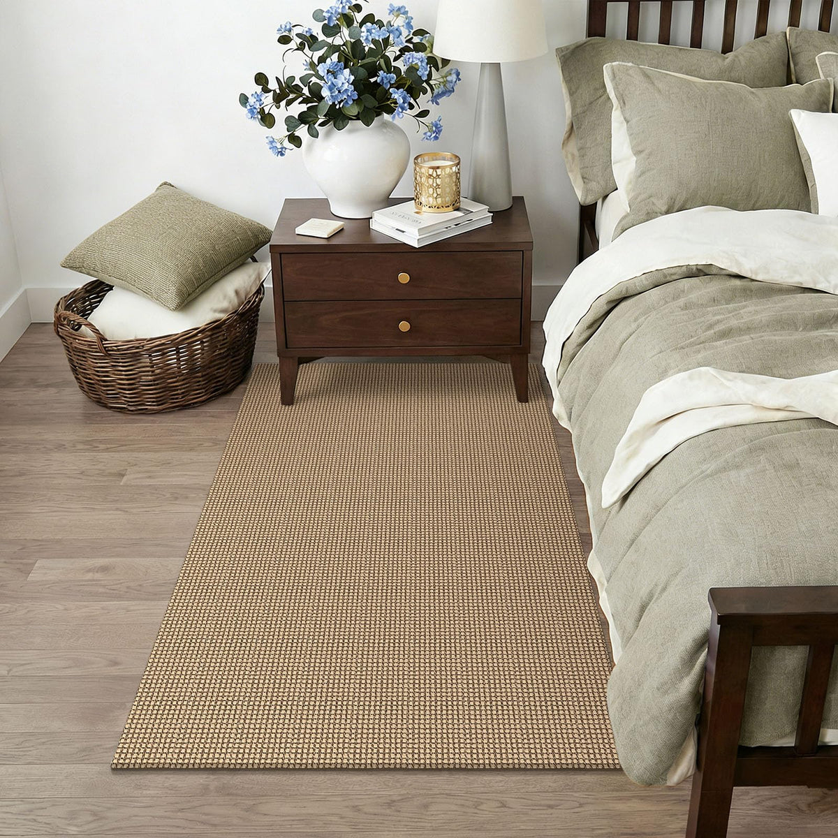 KOZYFLY Boho entryway rug in backdoor area showing practical layout