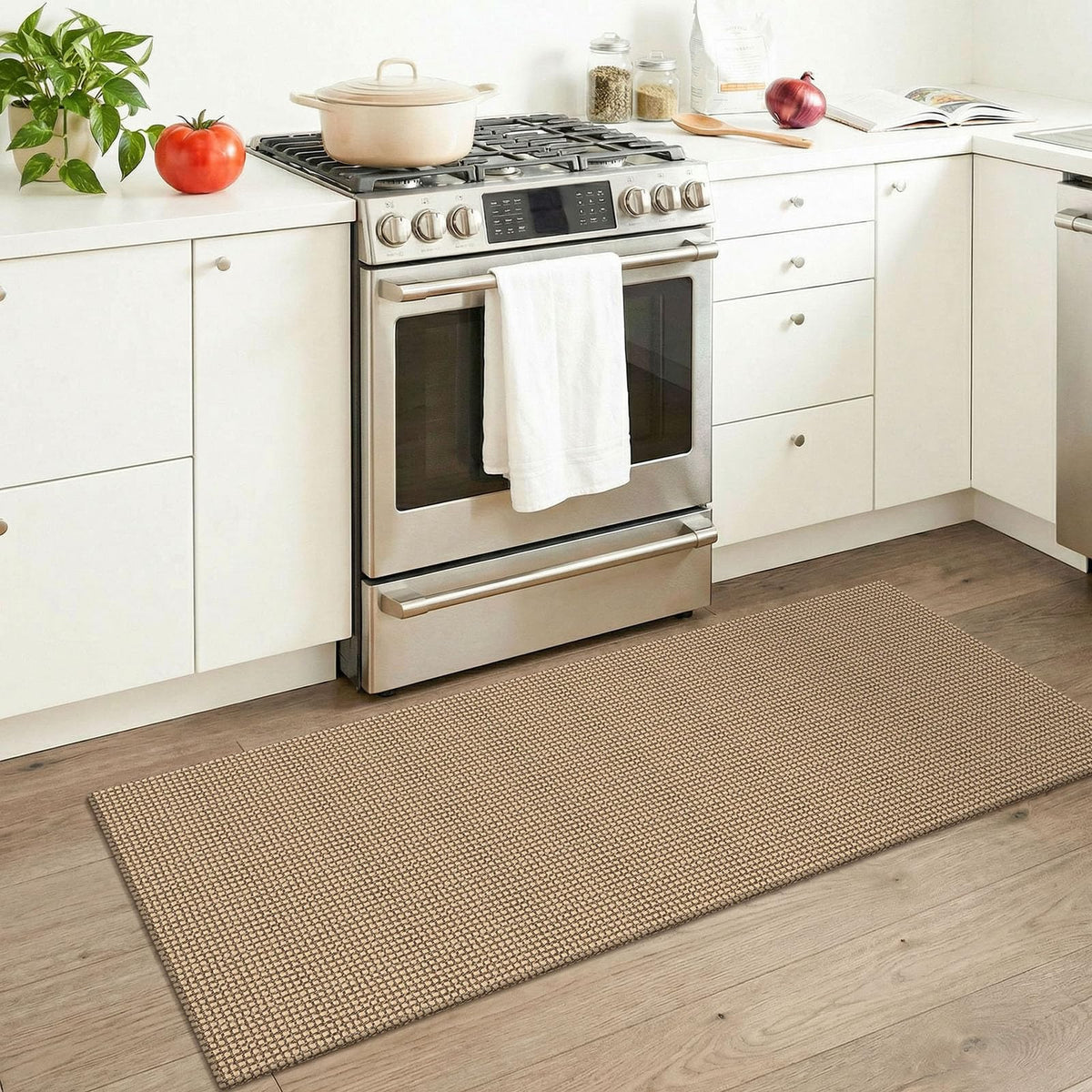 KOZYFLY Boho Runner with non-slip rubber backing for stable surfaces