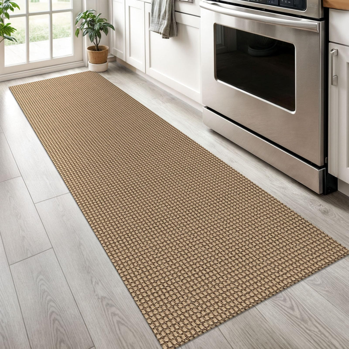 KOZYFLY Boho Runner non slip backing for stable flooring