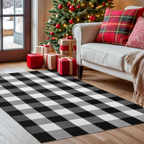 KOZYFLY cotton blend rug with soft pile near entry