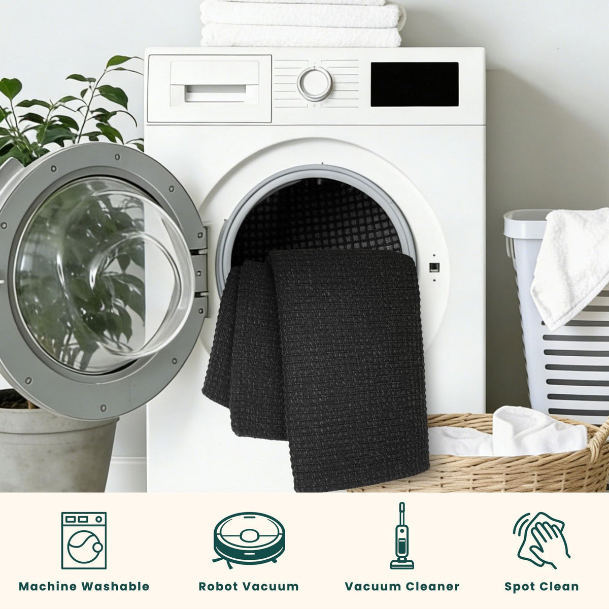 KOZYFLY door mat ships folded, creases may relax over time