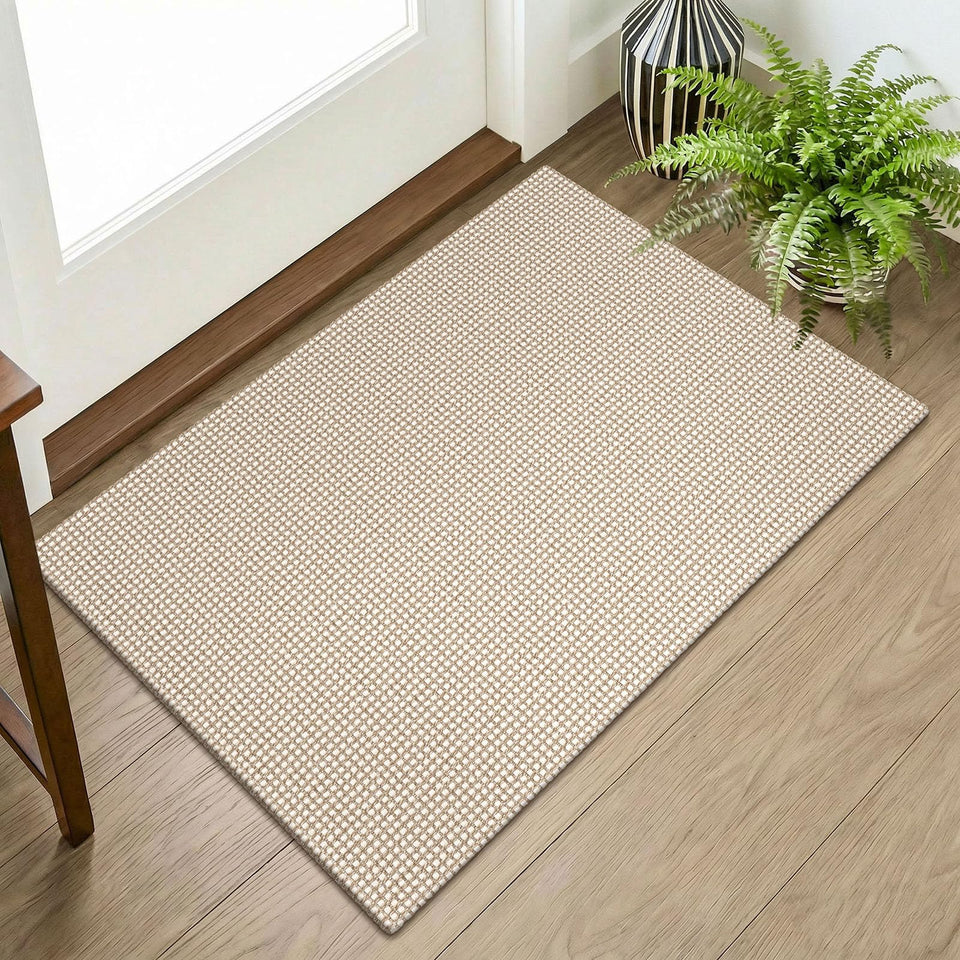 KOZYFLY Indoor Door Mat front view with dense weave for dirt trapping