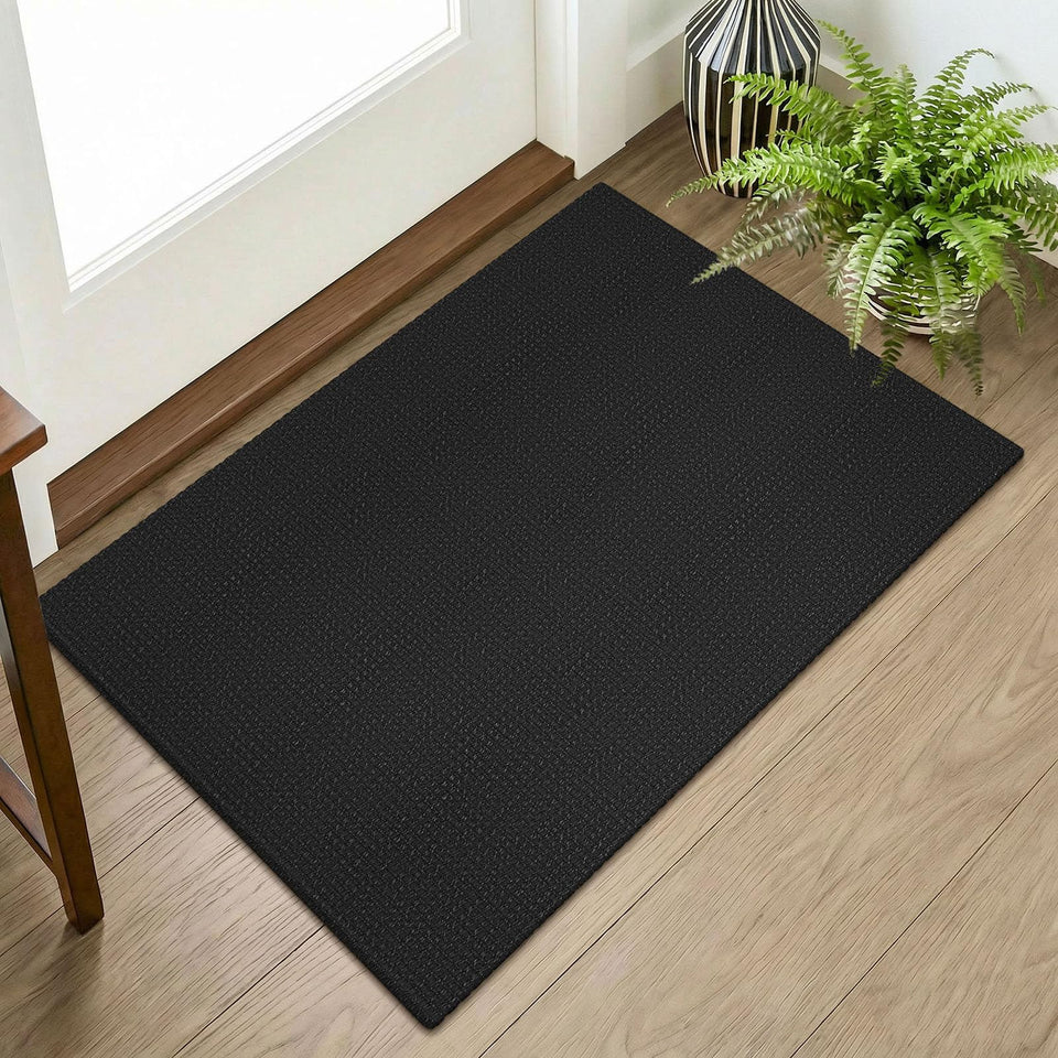 KOZYFLY indoor door mat front view shows entryway protection and style