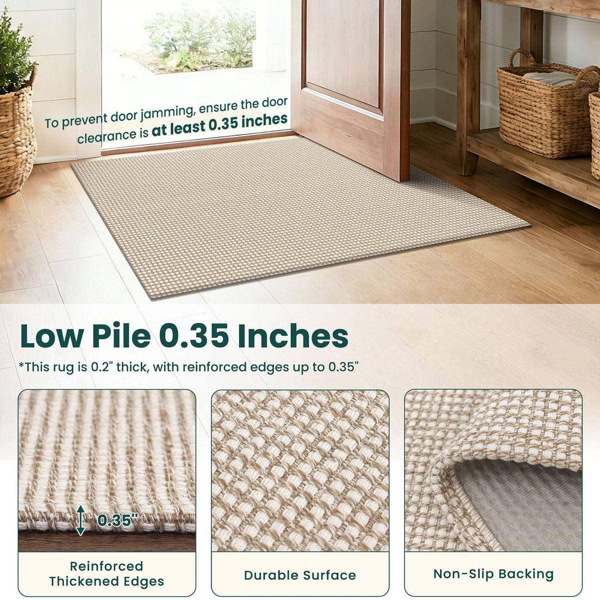 KOZYFLY ivory camel brown rug shows soft multi-tone visual appeal.