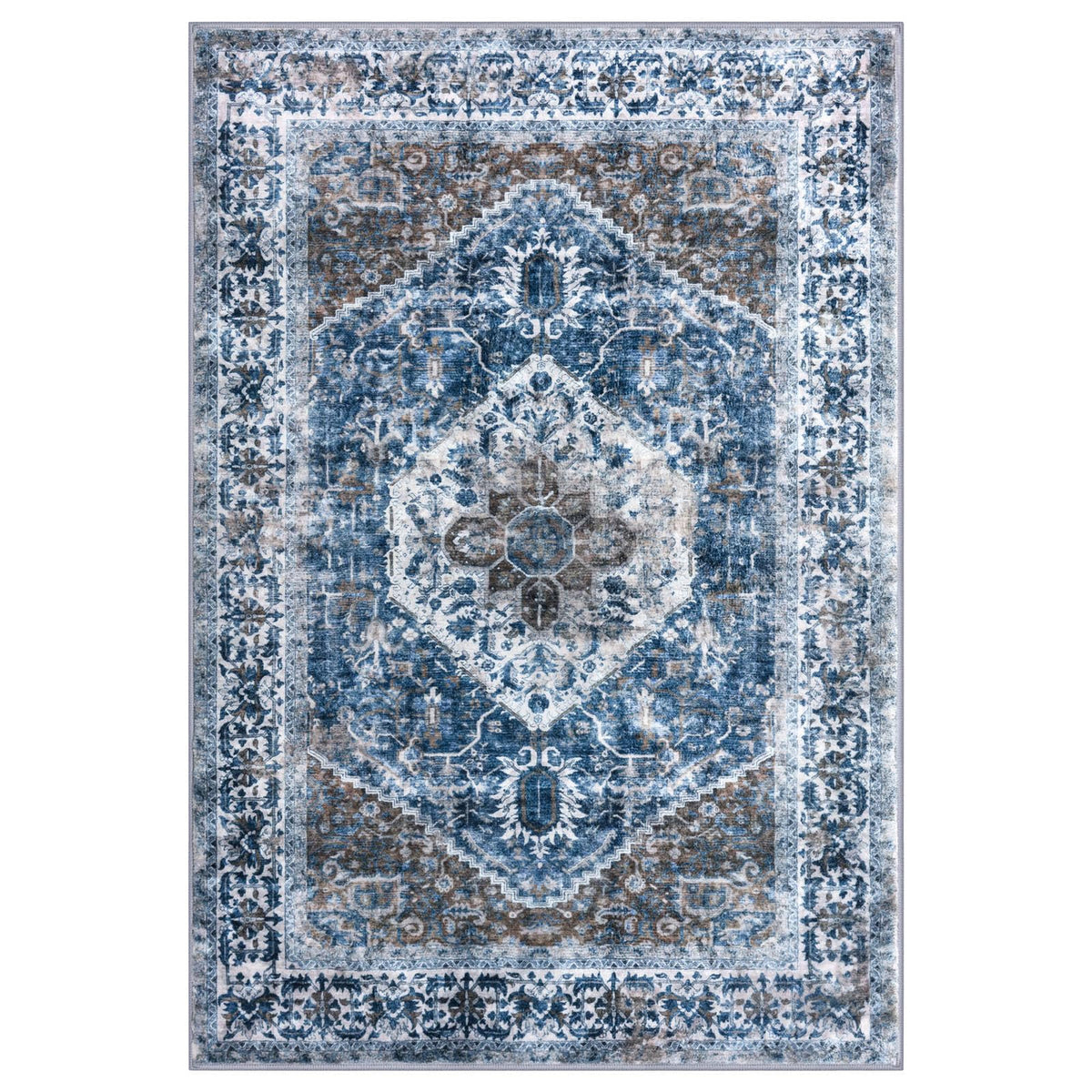 KOZYFLY kid- and pet-friendly rug offers stable footing on smooth floors.