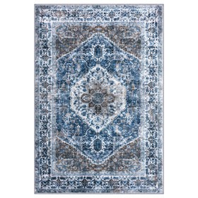 KOZYFLY kid- and pet-friendly rug offers stable footing on smooth floors.