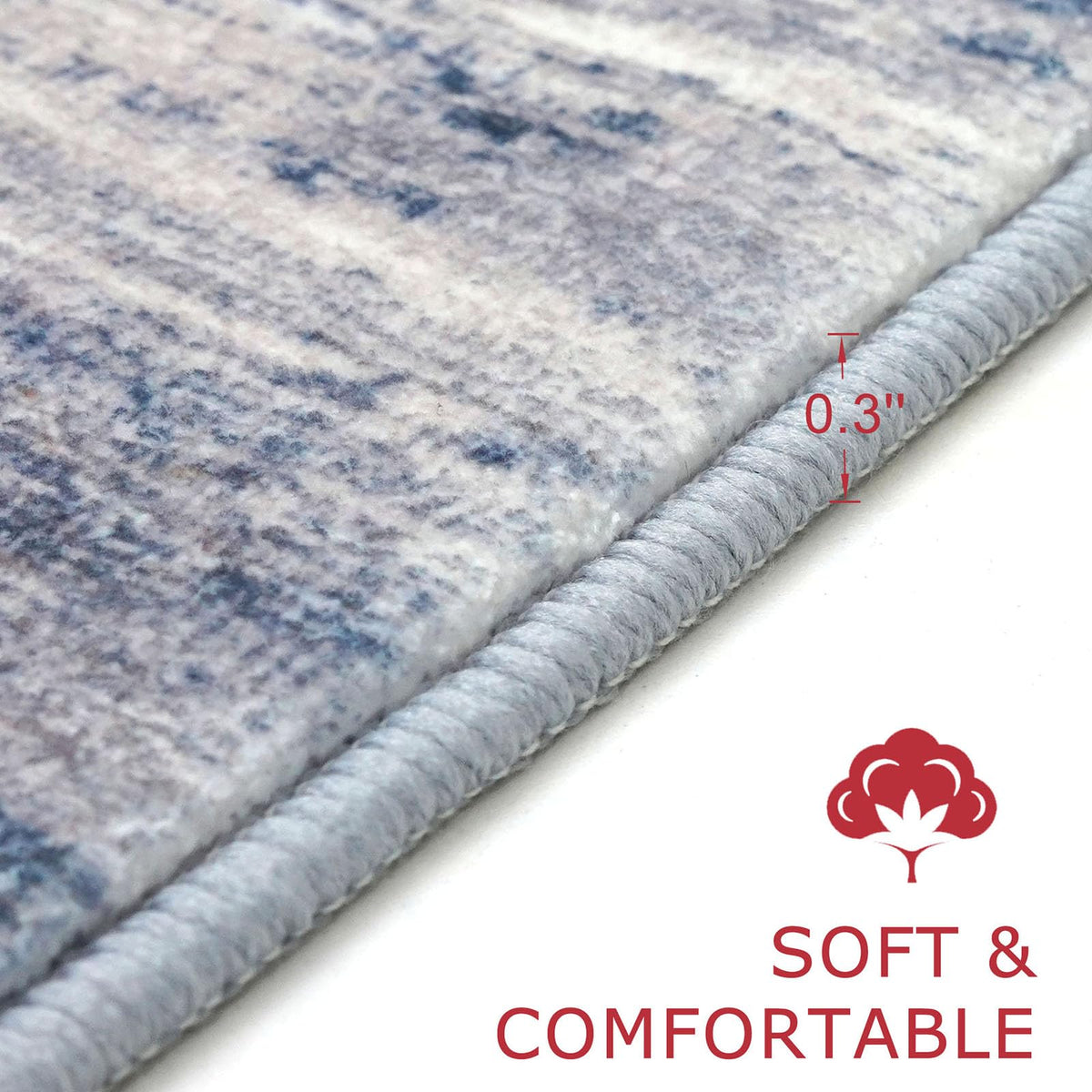 KOZYFLY recycled polyester fiber rug eco-friendly and kid-friendly choice