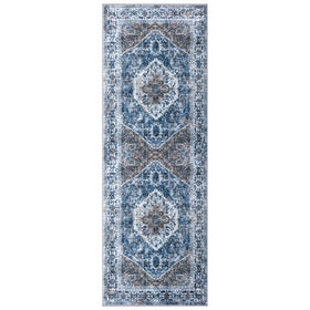 KOZYFLY Runners durable medallion pattern enhances bedrooms and living areas