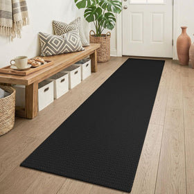 KOZYFLY hallway runner 2x6ft laid in entrance provides cozy, non-slip protection.