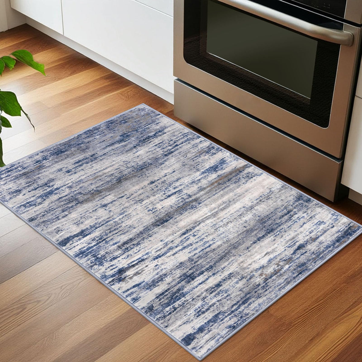 KOZYFLY soft dense surface rug delivering comfortable steps in kitchen and hallway