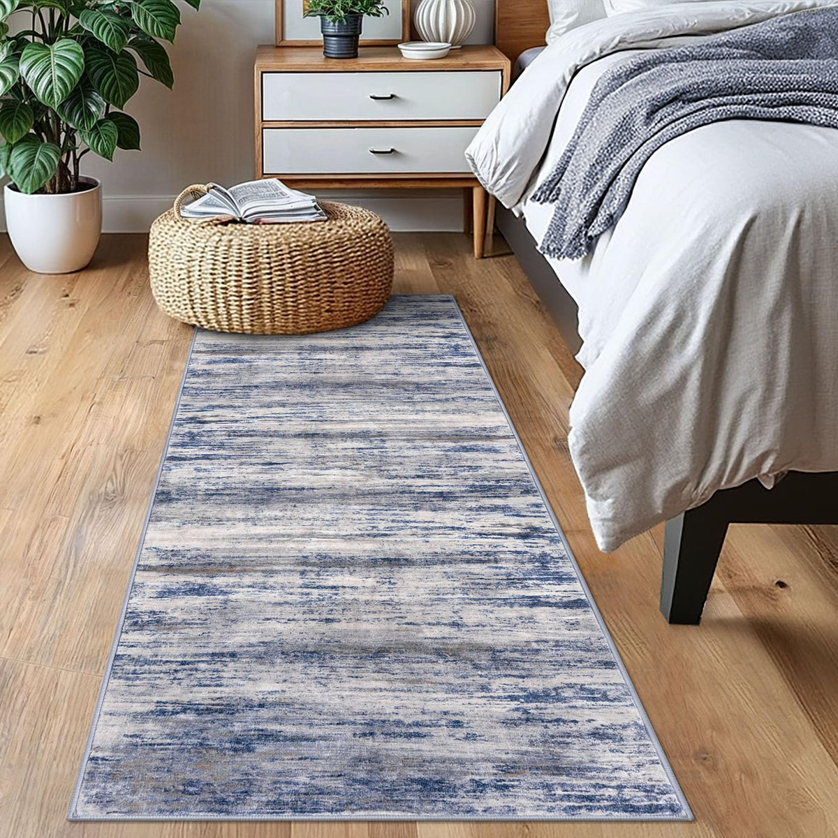 KOZYFLY vibrant ombre stripes suit entryways, kitchens, and living spaces.