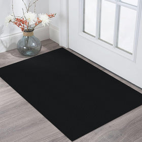 KOZYFLY washable 2x3 rug at the front door shows easy cleaning and durable protection