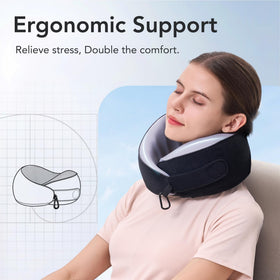 KPNEOL Travel Pillow ergonomic 360° support aids neck comfort on planes
