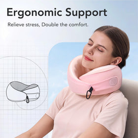 KPNEOL ergonomic travel pillow delivers 360° neck support