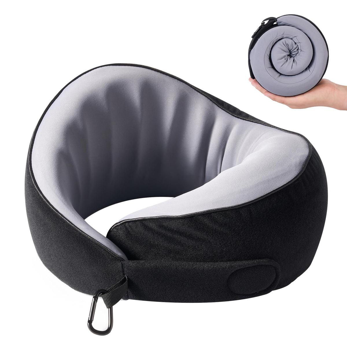 KPNEOL Travel Pillow memory foam neck support for long flights and car rides