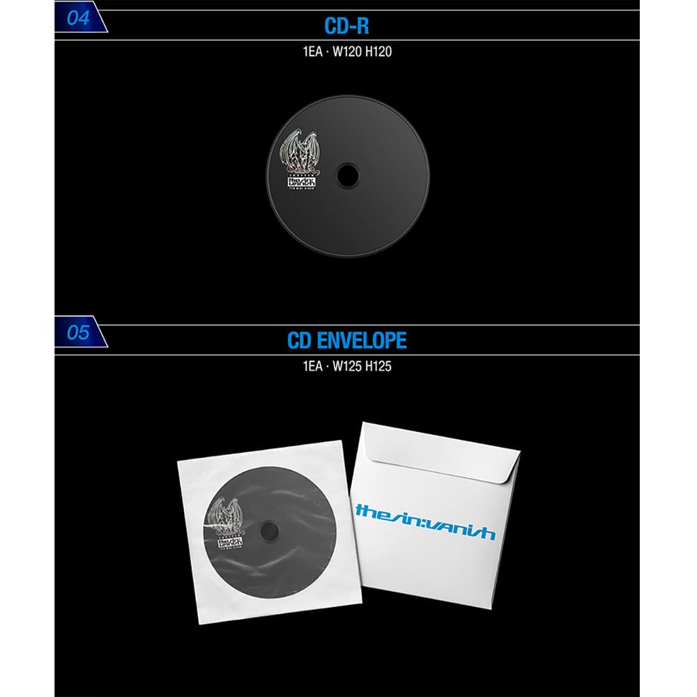 KPOP HEAVEN ENHYPEN THE SIN VANISH Storm Ver lyric book, 16 pages for sing-alongs
