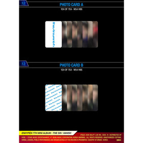KPOP HEAVEN ENHYPEN THE SIN VANISH Storm Ver photocard A, trade-ready and display-friendly