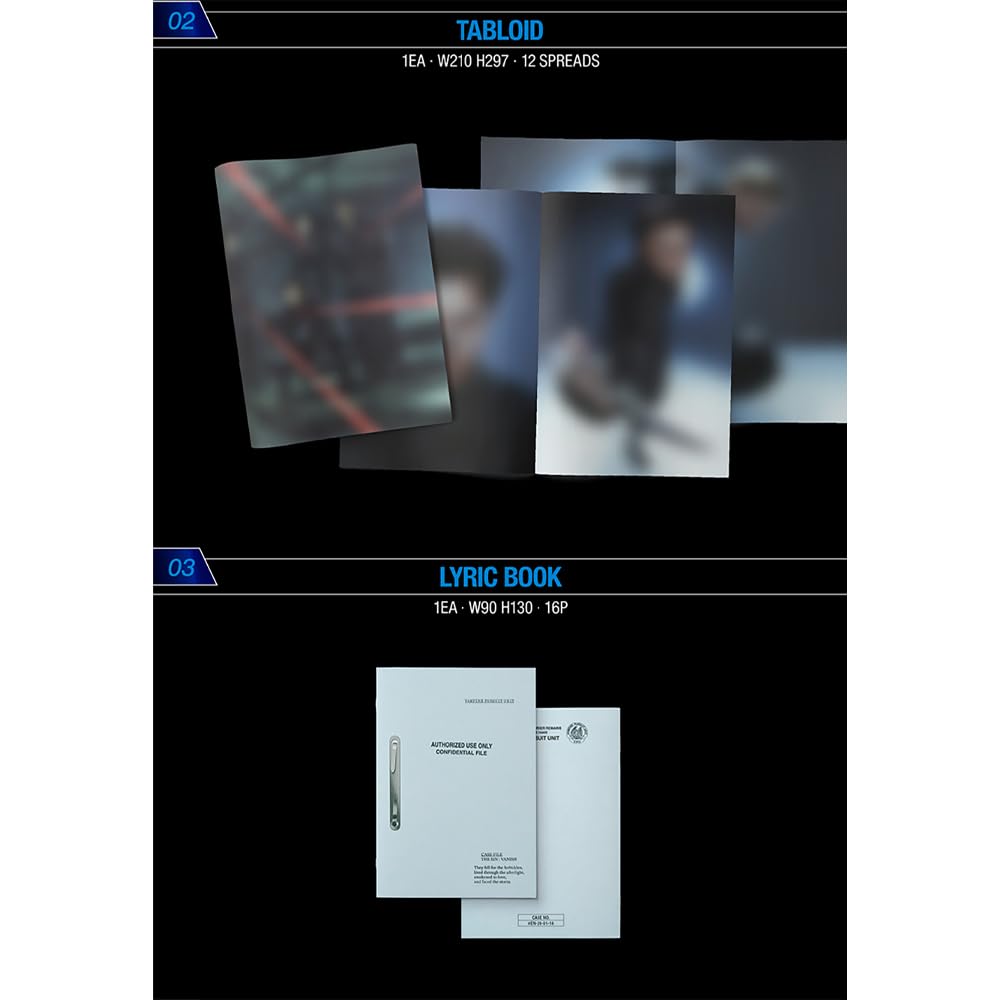 KPOP HEAVEN ENHYPEN THE SIN VANISH Storm Ver tabloid, fan display and context booster