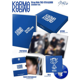 STRAY KIDS KARMA Ceremony photo booklet featuring vibrant artwork for fans