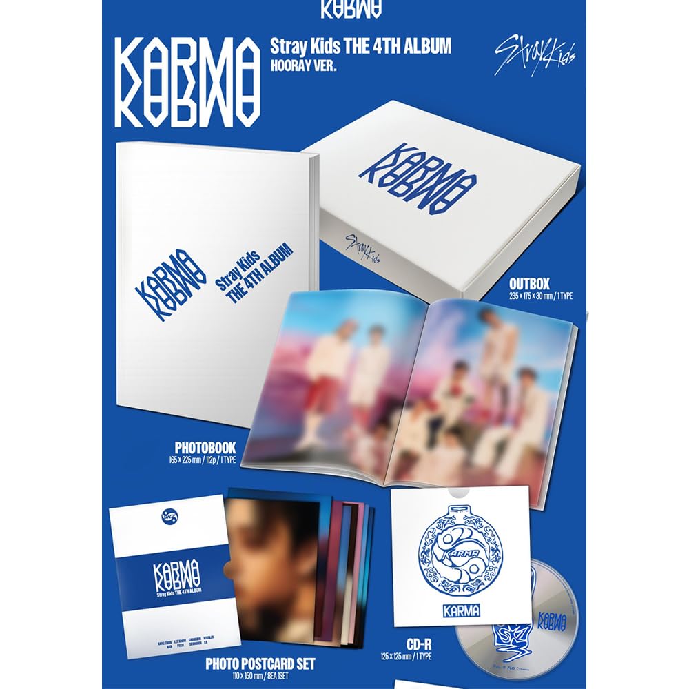 KPOP HEAVEN Stray Kids Karma HOORAY photo book artwork to admire