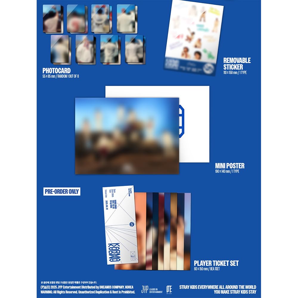 KPOP HEAVEN Stray Kids Karma HOORAY photo postcard set for fan exchanges