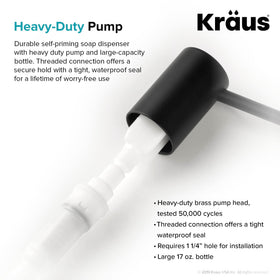 Kraus KSD-43MB spout rotates 360 degrees for flexible sink reach