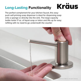 Kraus KSD-43SS includes all parts for quick single hole installation