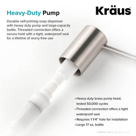 Kraus KSD-43SS top refill design keeps refills tidy at the counter