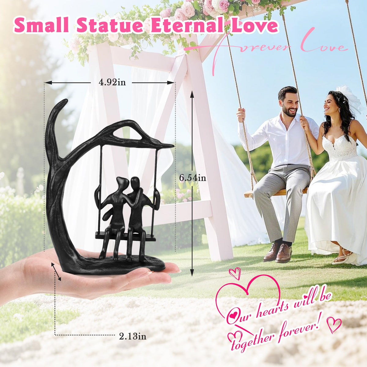 Kresecioo double-sided engraving keepsake carries a personal message with charm.