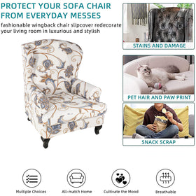 KRFOONN Color01 slipcover transforms your wingback look.