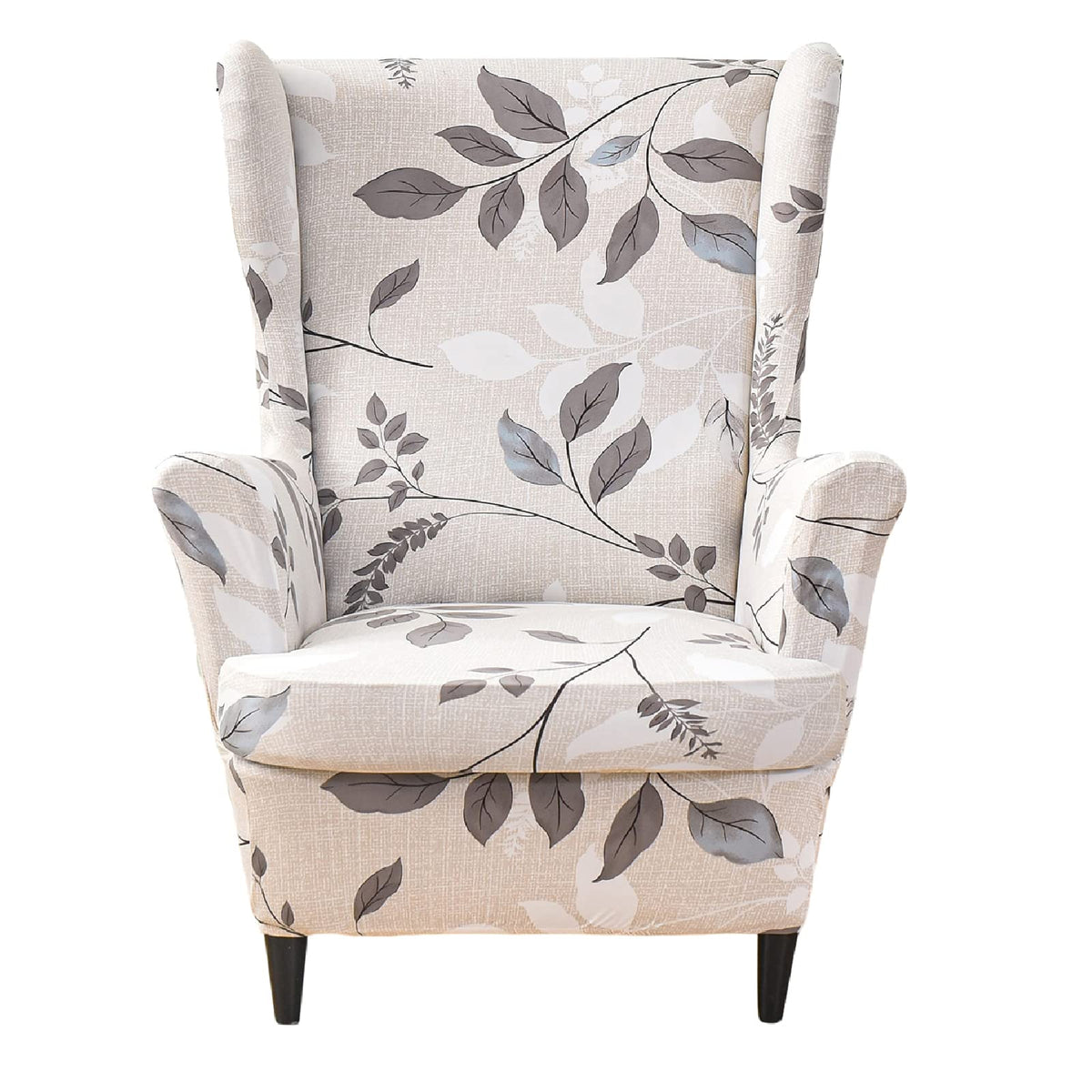 KRFOONN wingback chair cover with elegant fit protects against spills