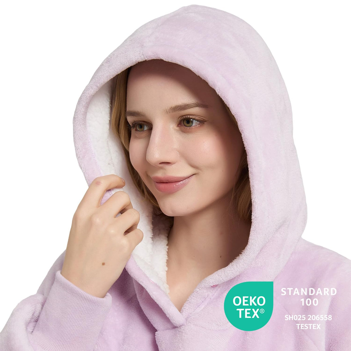 Krifey hoodie pocket close-up highlights the giant cozy pocket