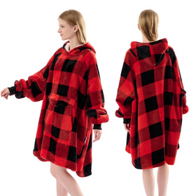 Krifey blanket hoodie interior with plush sherpa for ultra-soft warmth.