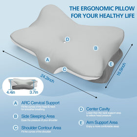 Krightlink cervical pillow gift-ready packaging suggests a thoughtful health-focused gift.