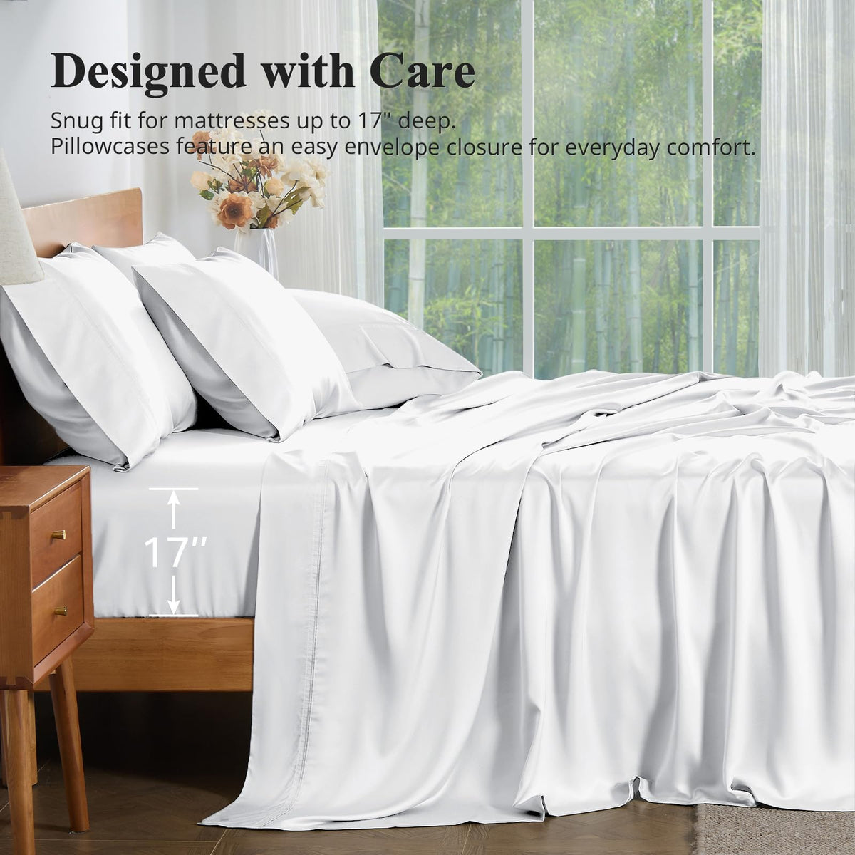 KRIMANO sheets on bed highlight cooling comfort for hot sleepers