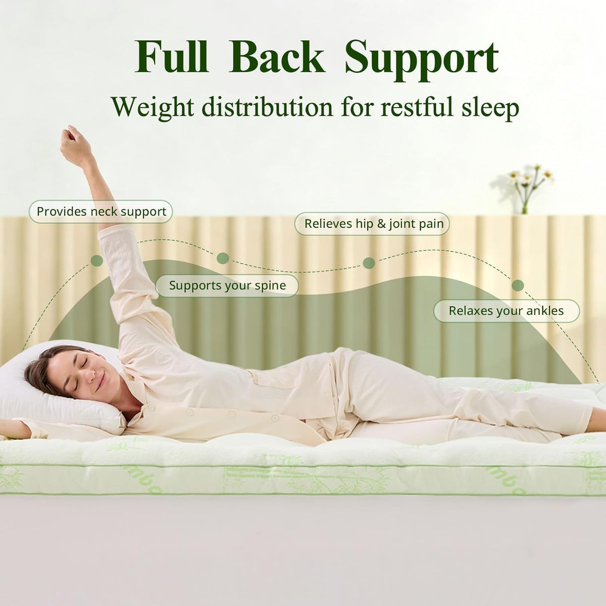 KRIMANO Deep Elastic Pocket fits 6 to 18 inch mattresses securely.
