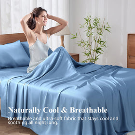 KRIMANO deep-pocket 17-inch fit keeps sheets secure on thick mattresses.