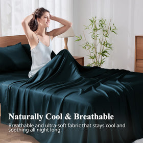 KRIMANO deep-pocket 17-inch fit demonstrates secure, wrinkle-free bedding on a thick mattress