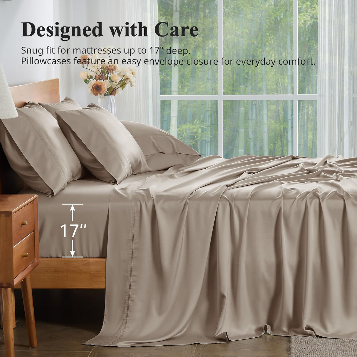KRIMANO envelope pillowcases keeping pillows neatly in place