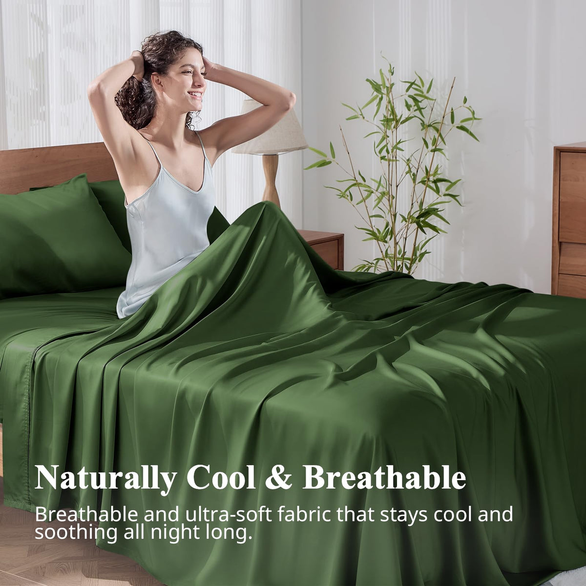 KRIMANO king-size pillowcase envelope closure keeps pillows neatly in place