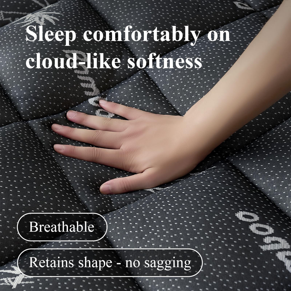 KRIMANO Queen Mattress Topper 900gsm fill delivers premium plushness