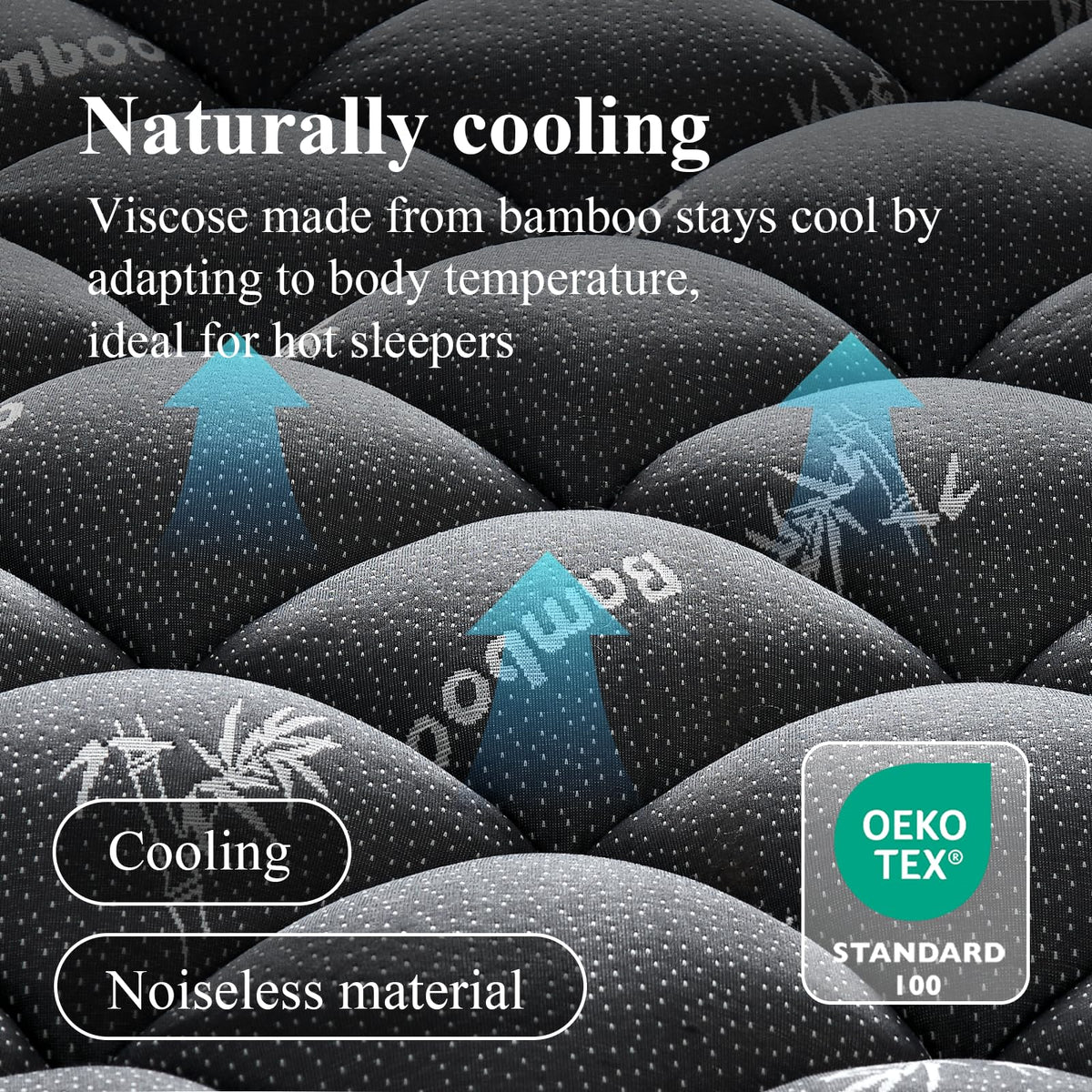 KRIMANO Queen Mattress Topper deep pocket fits 6-18 inch mattresses securely