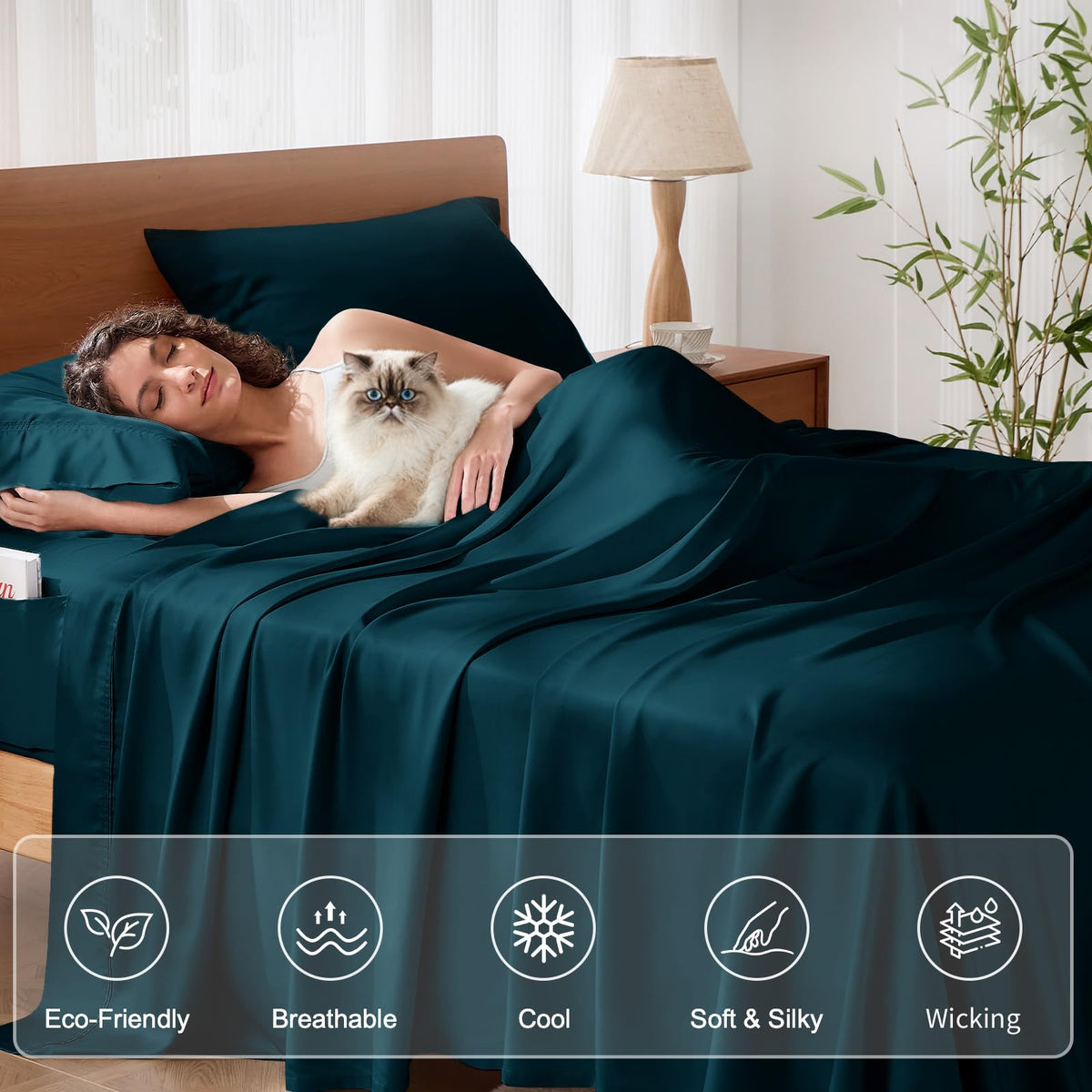 KRIMANO bedding set is ready to use right out of the package.