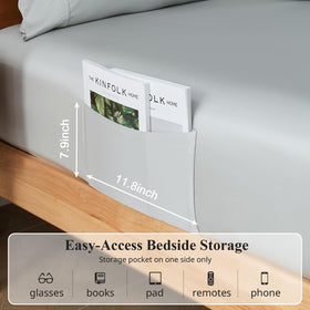 KRIMANO deep-pocket fit secures mattress with 360 elastic band.